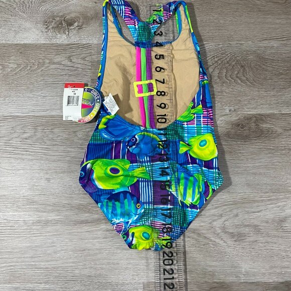 Speedo Girls Swimsuit Size 10 - Picture 10 of 12